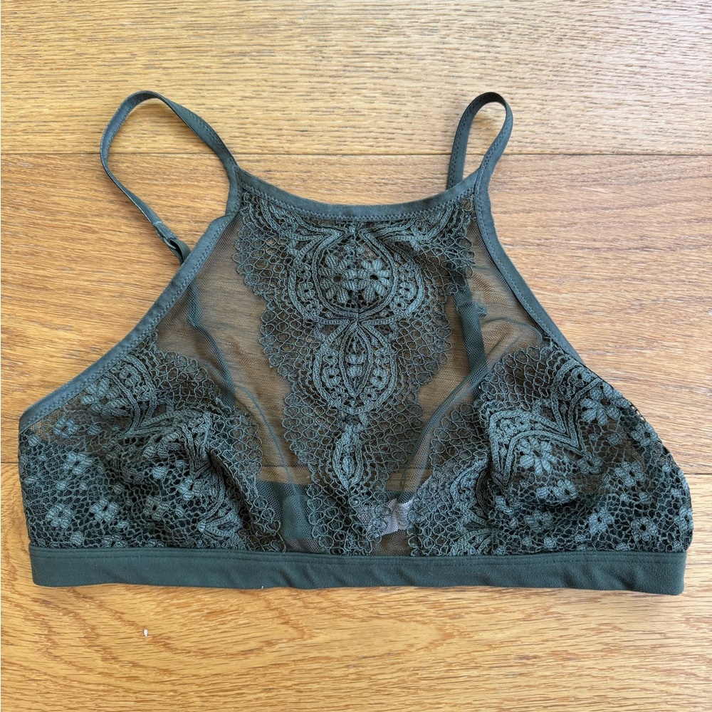 Victoria's Secret Green Lace Bralette